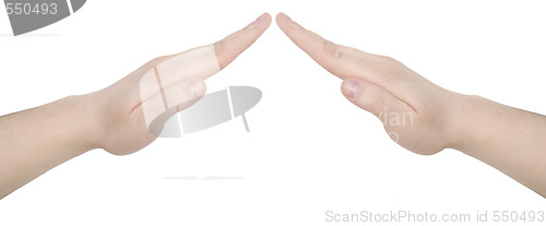 Image of hand roof