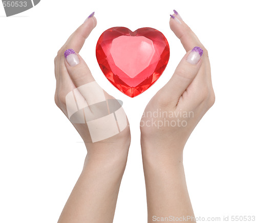 Image of heart and hands