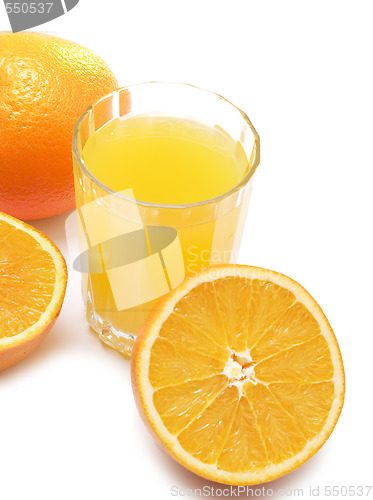 Image of fruits and orange juice