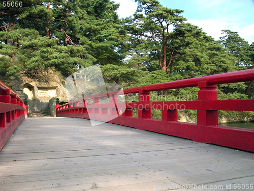 Image of Japanese bridge perspective