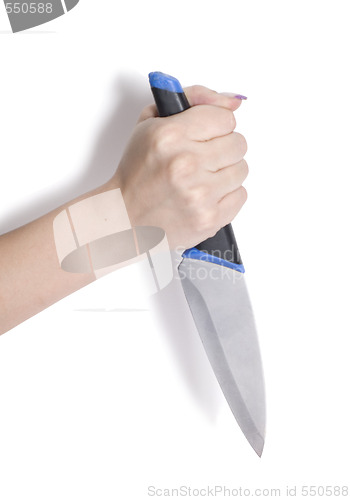 Image of knife in hand