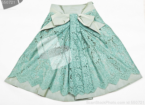 Image of The skirt with lace.