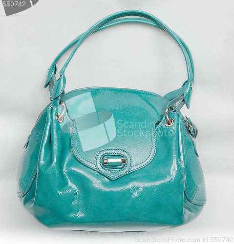 Image of Fashionable turquoise Handbag