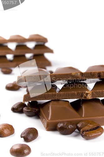 Image of chocolate and coffee beans