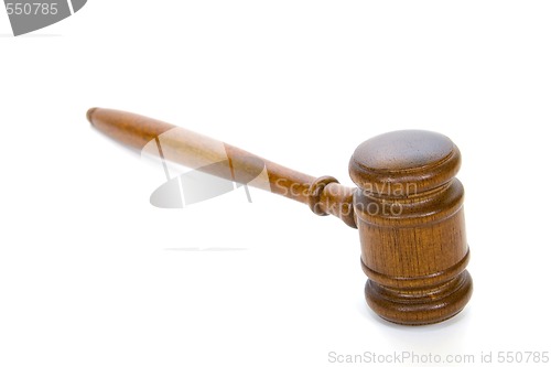 Image of Wooden gavel from the court