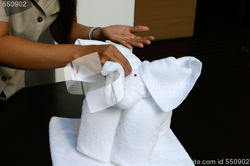 Image of Folding towels
