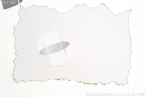 Image of old burnt paper