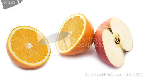 Image of orange and apple