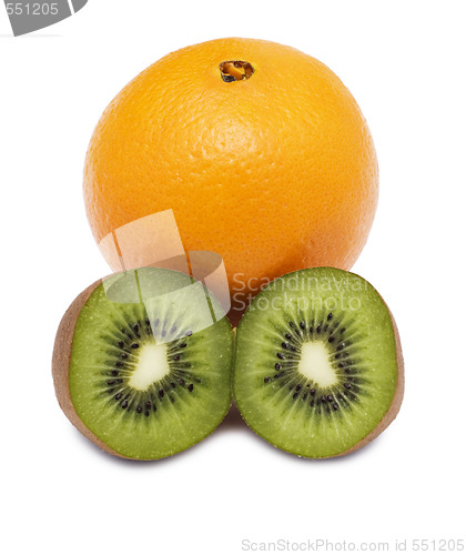 Image of orange and kiwi