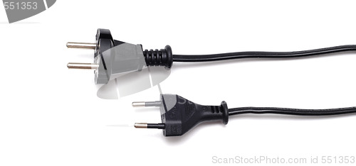 Image of two electrical plugs