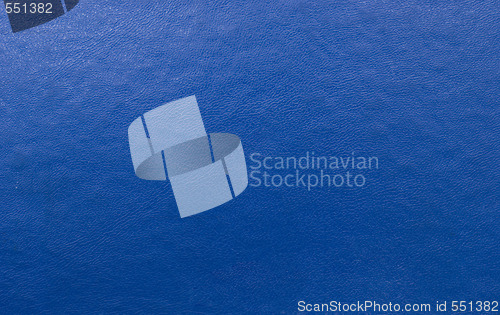 Image of blue leather background