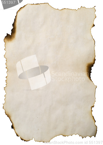 Image of burnt old paper