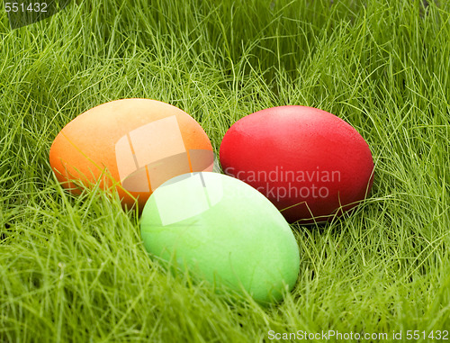 Image of colored eggs