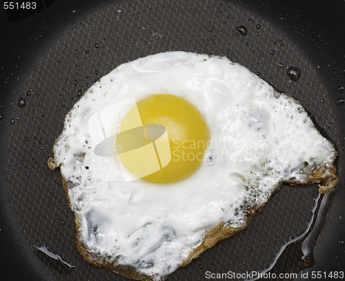 Image of fried egg in pan