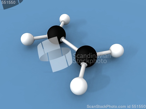 Image of ethylene molecule