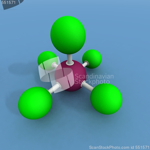 Image of bromine fluoride molecule