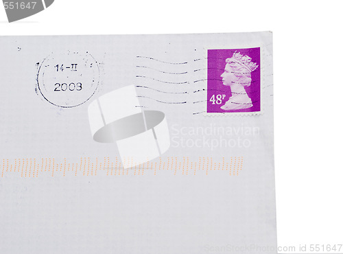 Image of stamp and envelope