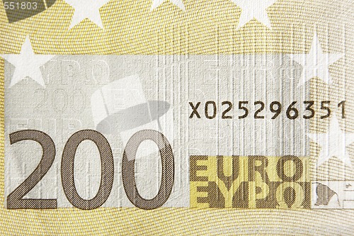 Image of 200 Euros B-side