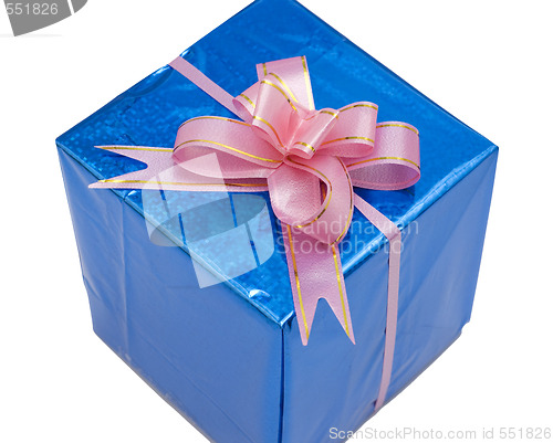 Image of blue gift box