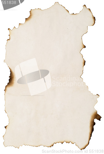 Image of burnt edge paper