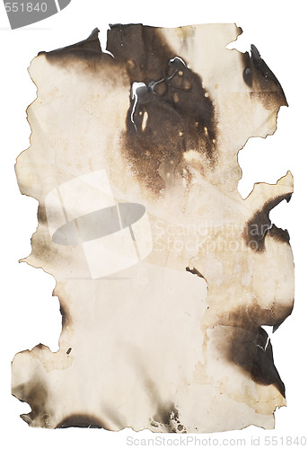 Image of burnt grunge paper