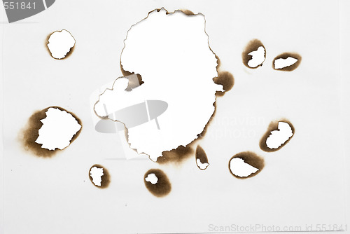 Image of burnt sheet of paper