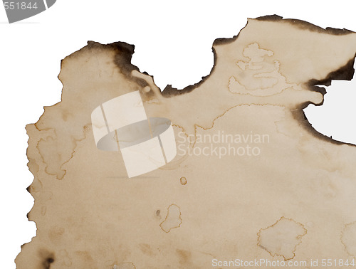 Image of burnt paper edge background