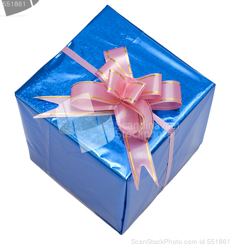 Image of gift blue box