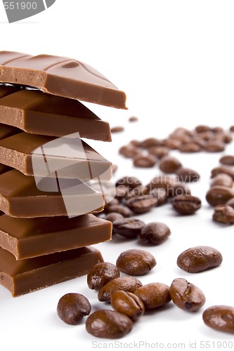 Image of chocolate and coffee beans