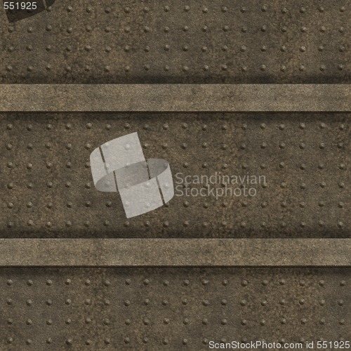 Image of old metal wall panel