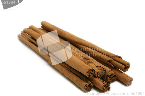 Image of cinnamon bark isolated on white