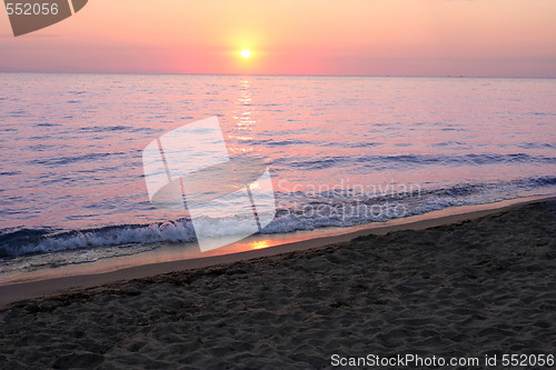 Image of sunrise in Greece