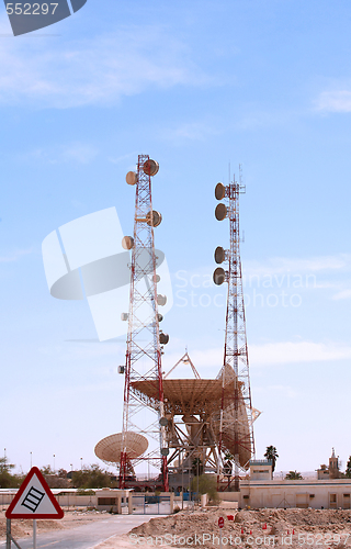 Image of Satellite communication station