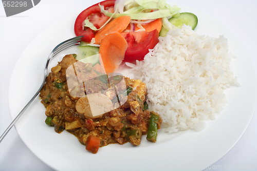 Image of Vegetable shabnam vegetarian curry closeup