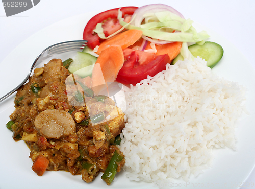 Image of Vegetable shabnam vegetarian curry closeup