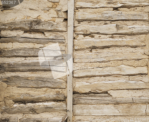 Image of log wall