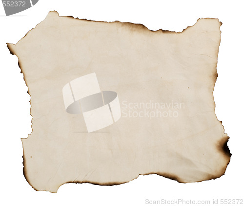 Image of old burned paper
