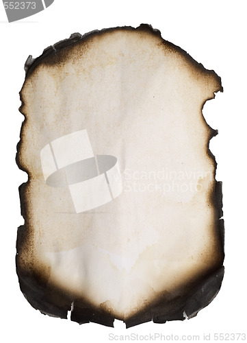 Image of old burnt edge paper 