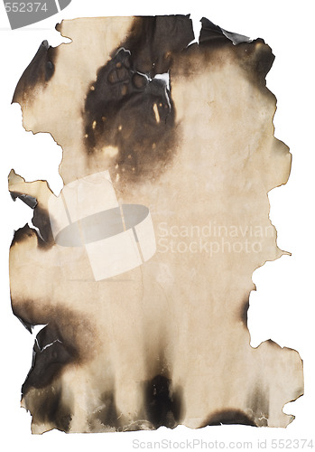 Image of old burnt paper