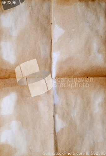 Image of old wrinkled blank