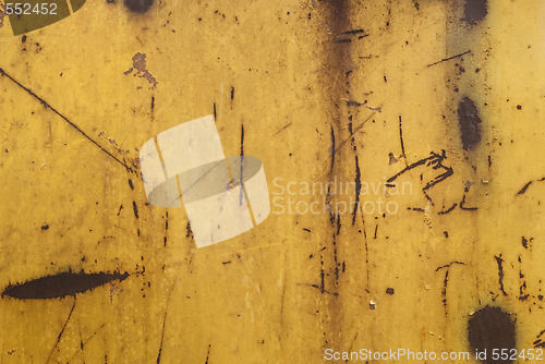 Image of scratches on rusty metal