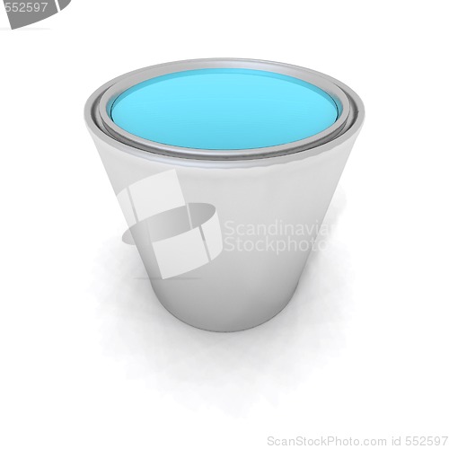 Image of blue paint can