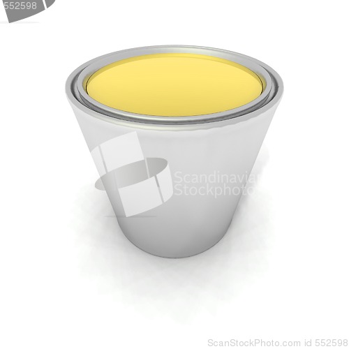 Image of yellow paint can