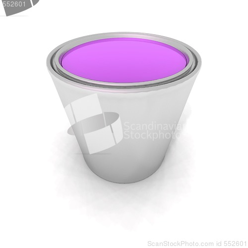 Image of purple paint can