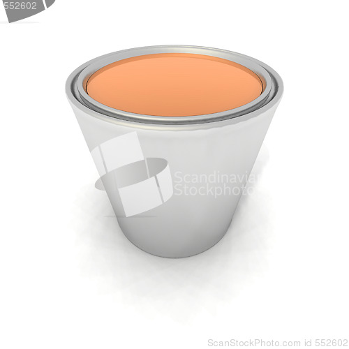 Image of orange paint can