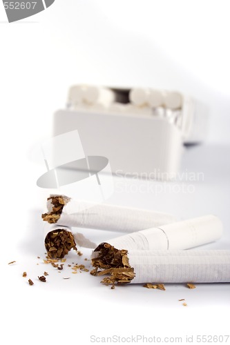 Image of broken cigarettes