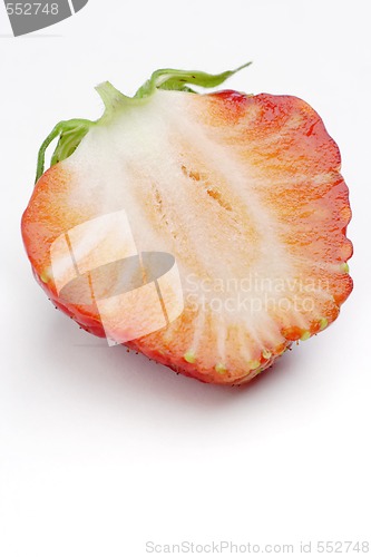 Image of half strawberry