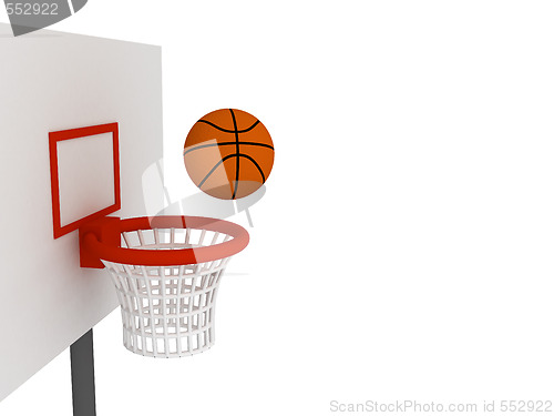 Image of Ball in basket