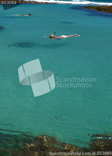 Image of Swimming in crystalline clear waters in Porto de Galinhas, Brazil