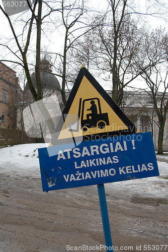 Image of Sign in Vilnius